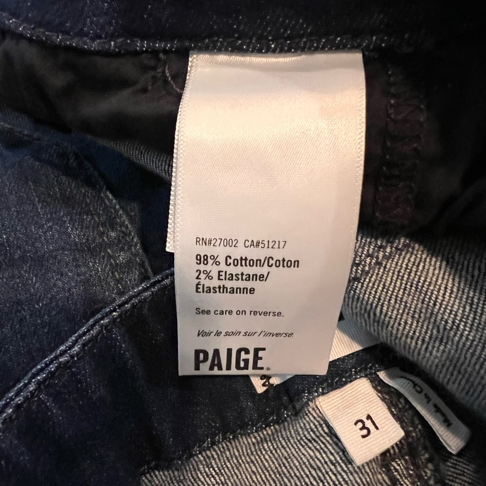 PAIGE denim! Carly Wide Leg Crop Jeans in Roya. Sz: 31 - Picture 6 of 7